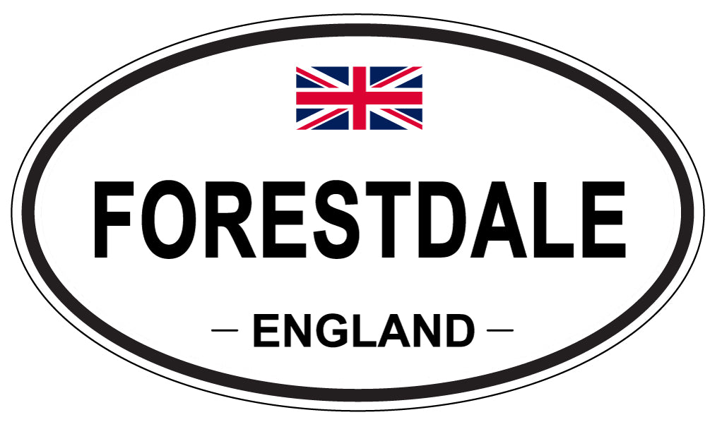 FORESTDALE, ENGLAND - Oval Sticker