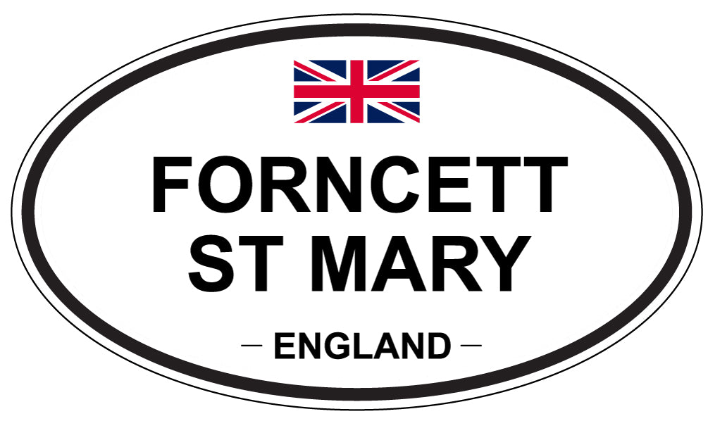 FORNCETT ST MARY, England - Oval Magnet
