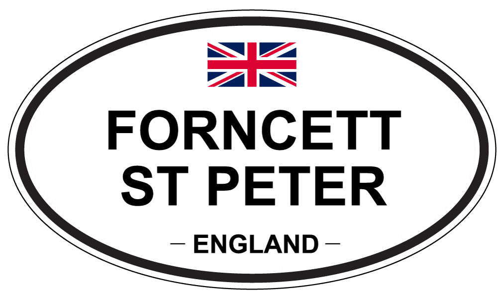 FORNCETT ST PETER, England - Oval Magnet