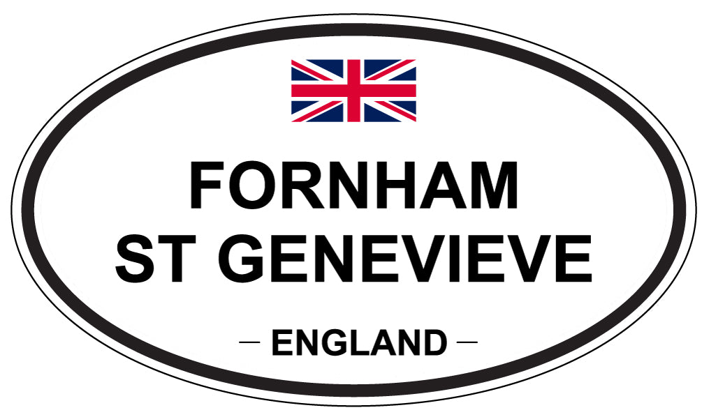 FORNHAM ST GENEVIEVE, England - Oval Magnet