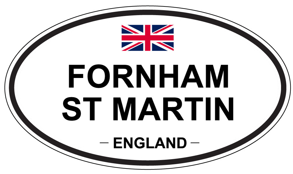 FORNHAM ST MARTIN, England - Oval Magnet