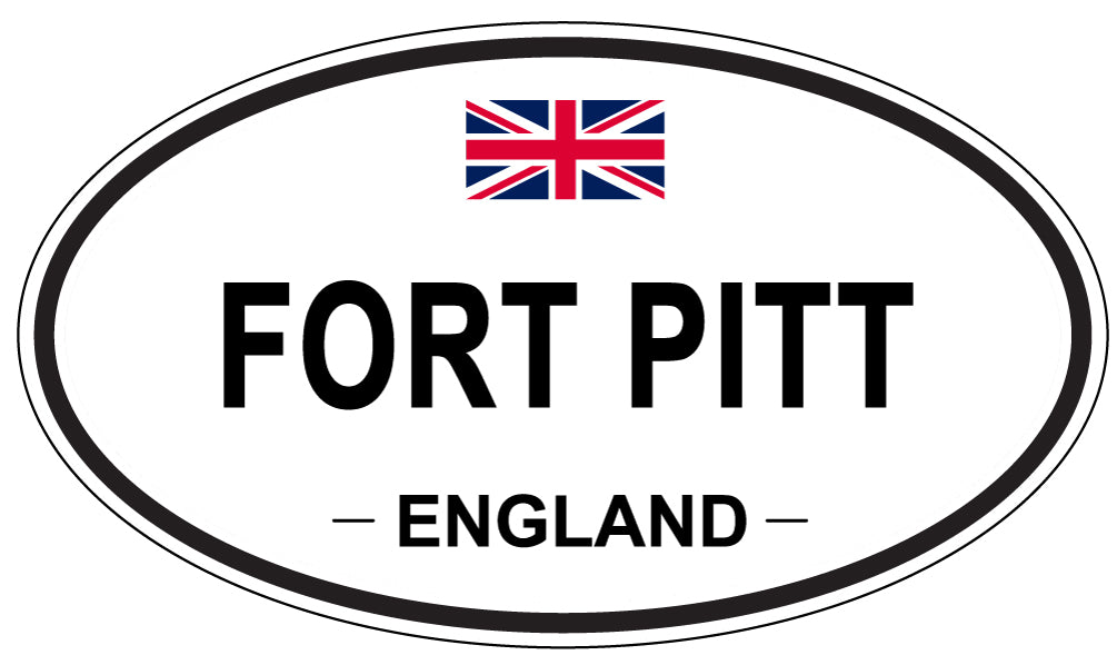 FORT PITT, England - Oval Magnet