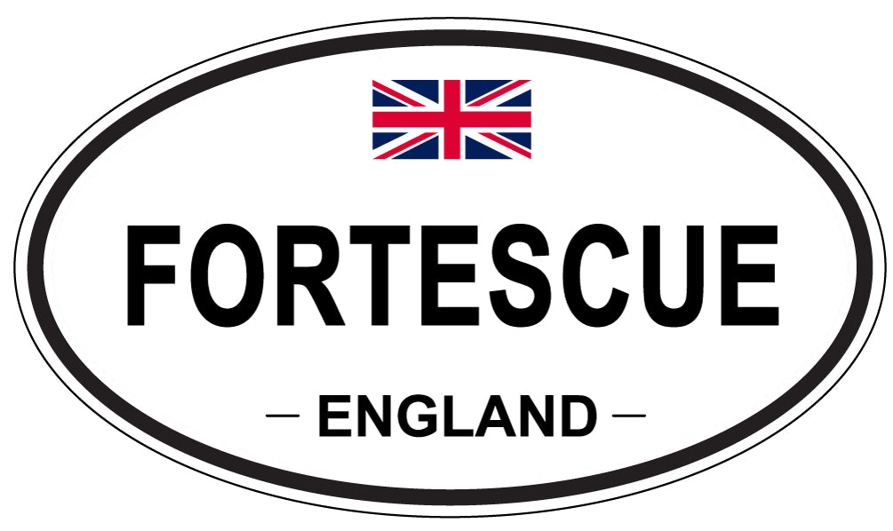 FORTESCUE, England - Oval Magnet