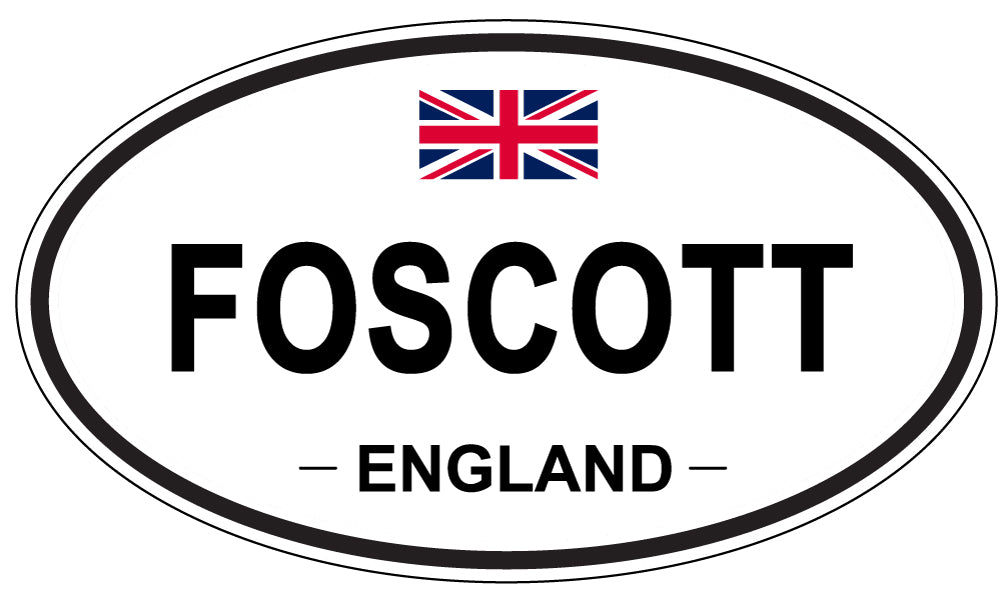 FOSCOTT, England - Oval Magnet