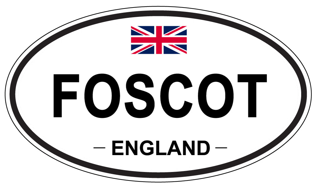FOSCOT, England - Oval Magnet
