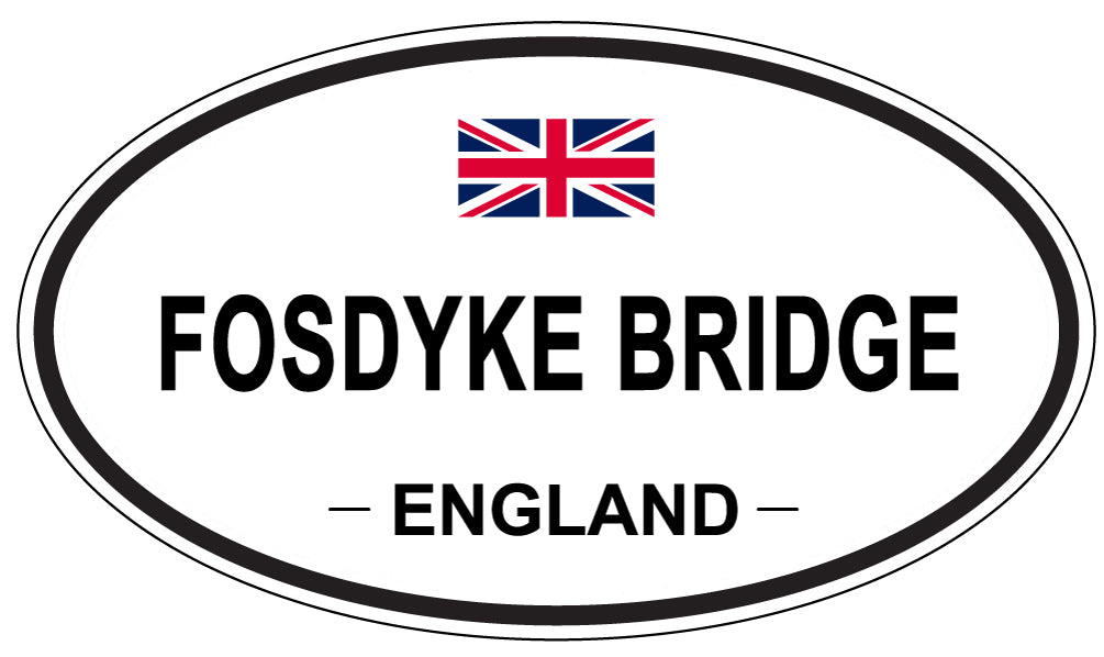 FOSDYKE BRIDGE, England - Oval Magnet