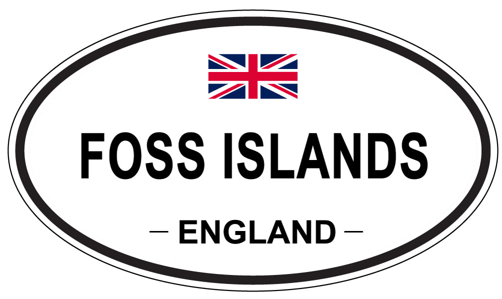 FOSS ISLANDS, England - Oval Magnet