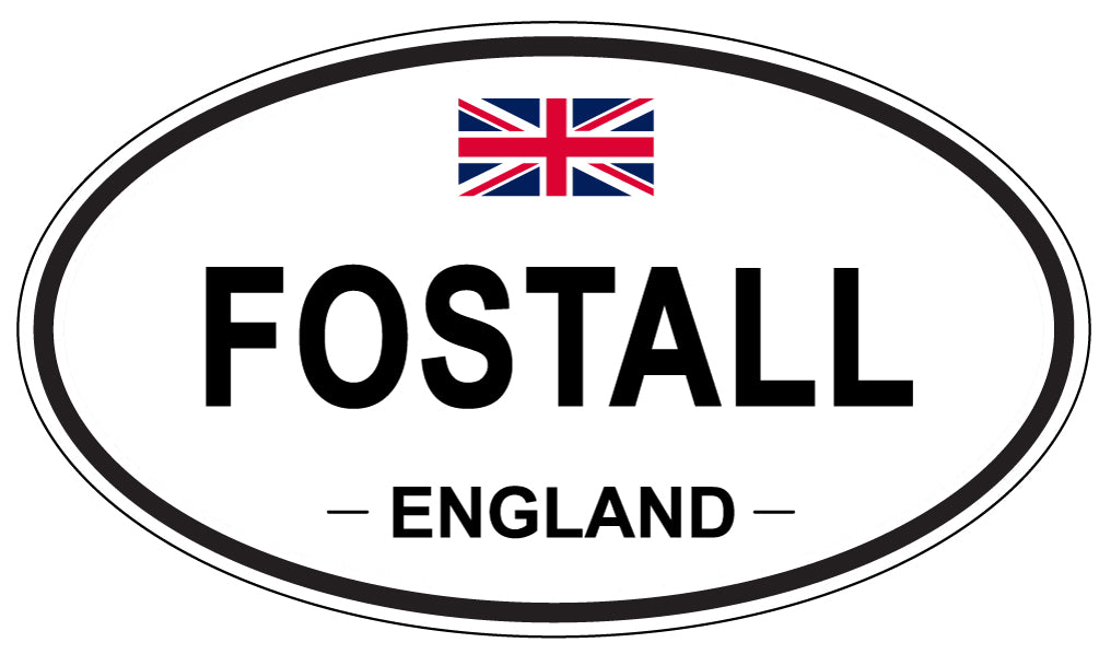 FOSTALL, England - Oval Magnet
