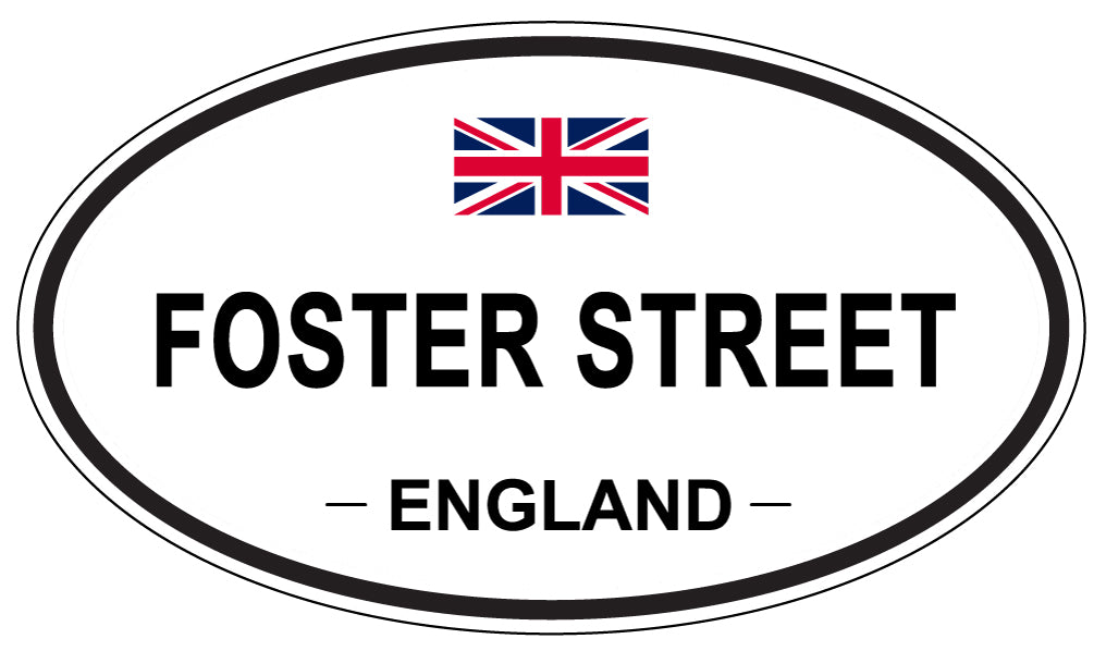 FOSTER STREET, England - Oval Magnet