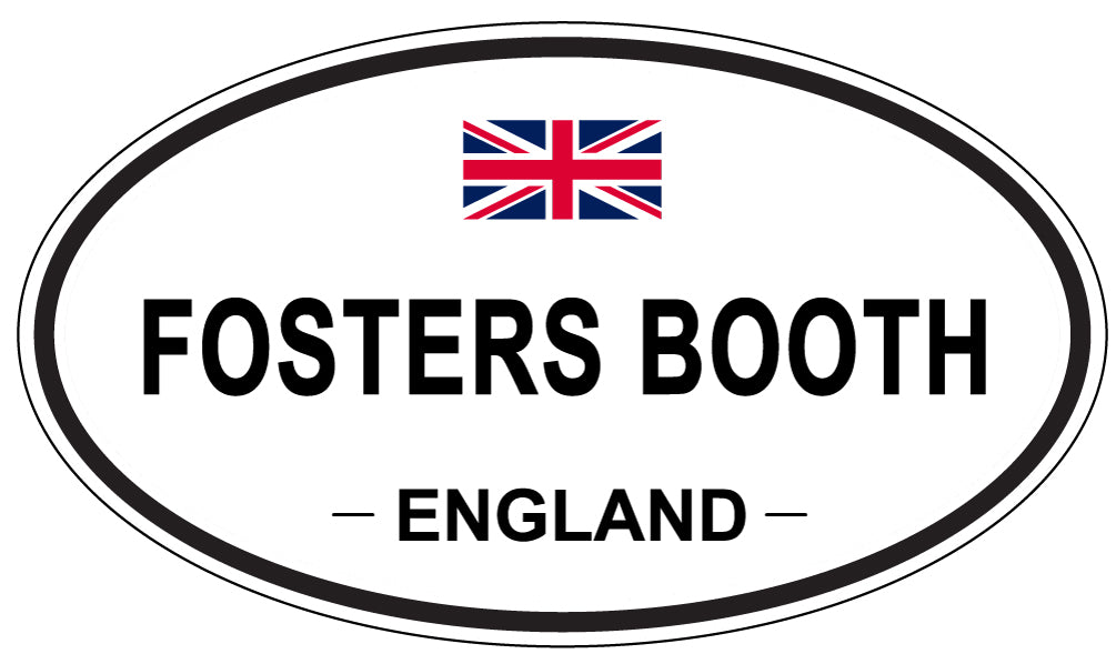 FOSTERS BOOTH, England - Oval Magnet