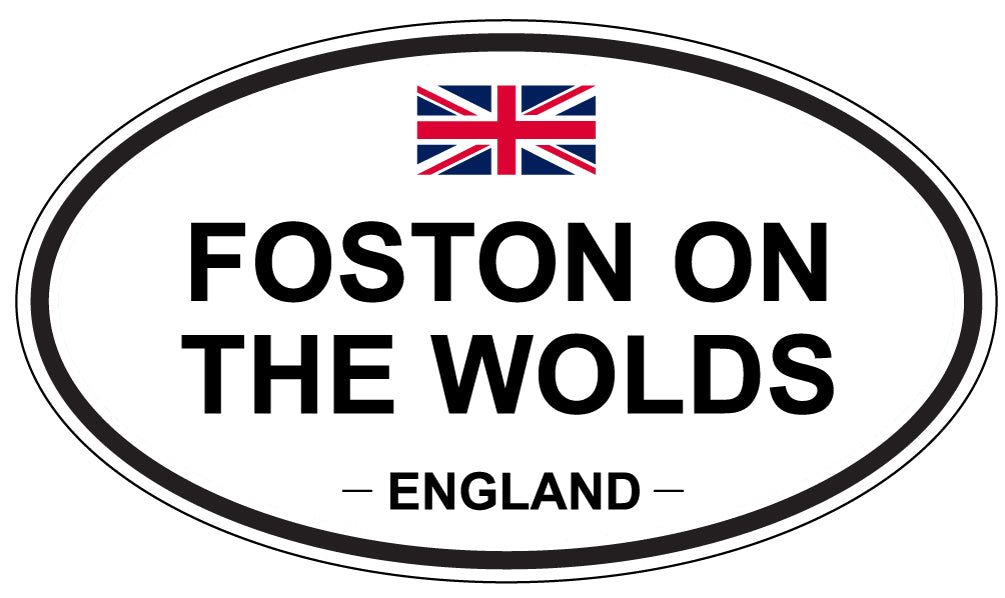 FOSTON ON THE WOLDS, England - Oval Magnet
