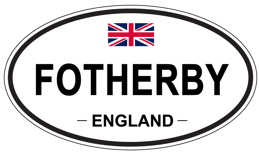 FOTHERBY, ENGLAND - Oval Sticker