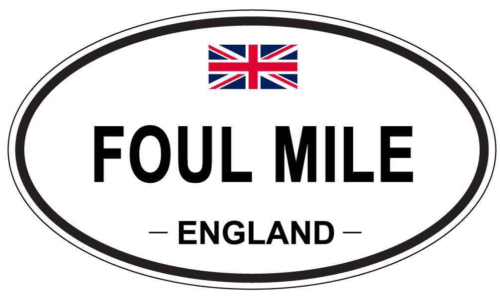 FOUL MILE, England - Oval Magnet