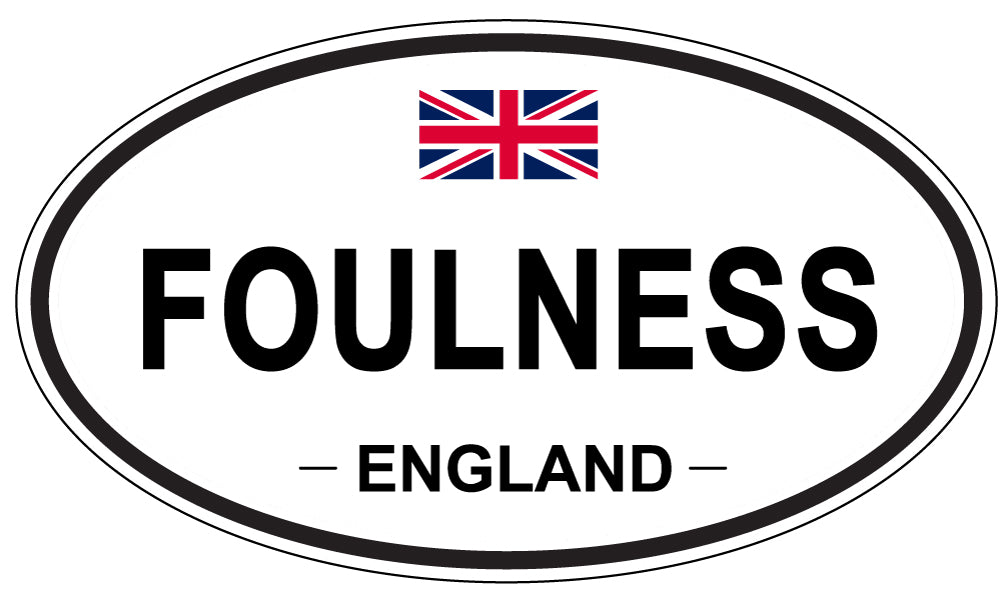 FOULNESS, England - Oval Magnet