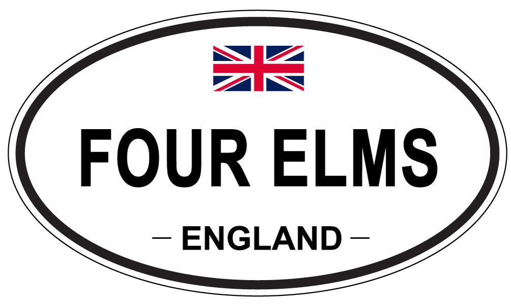 FOUR ELMS, England - Oval Magnet