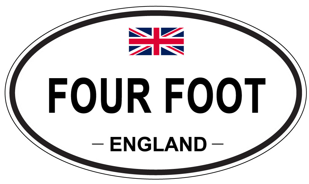 FOUR FOOT, England - Oval Magnet