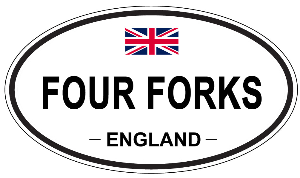 FOUR FORKS, England - Oval Magnet