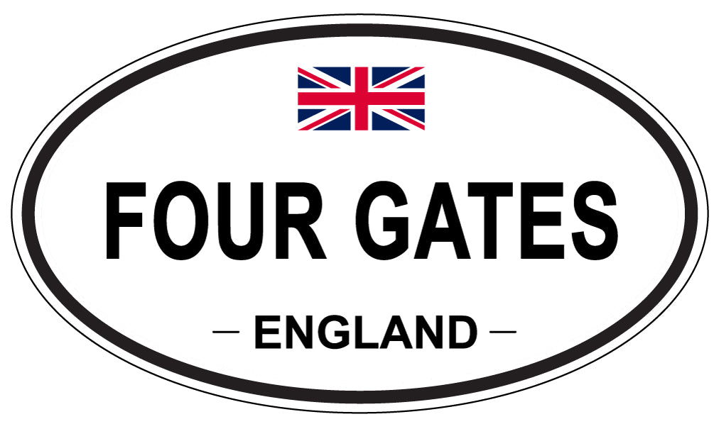FOUR GATES, England - Oval Magnet