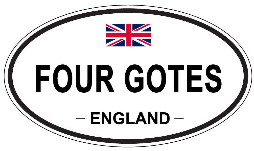 FOUR GOTES, England - Oval Magnet