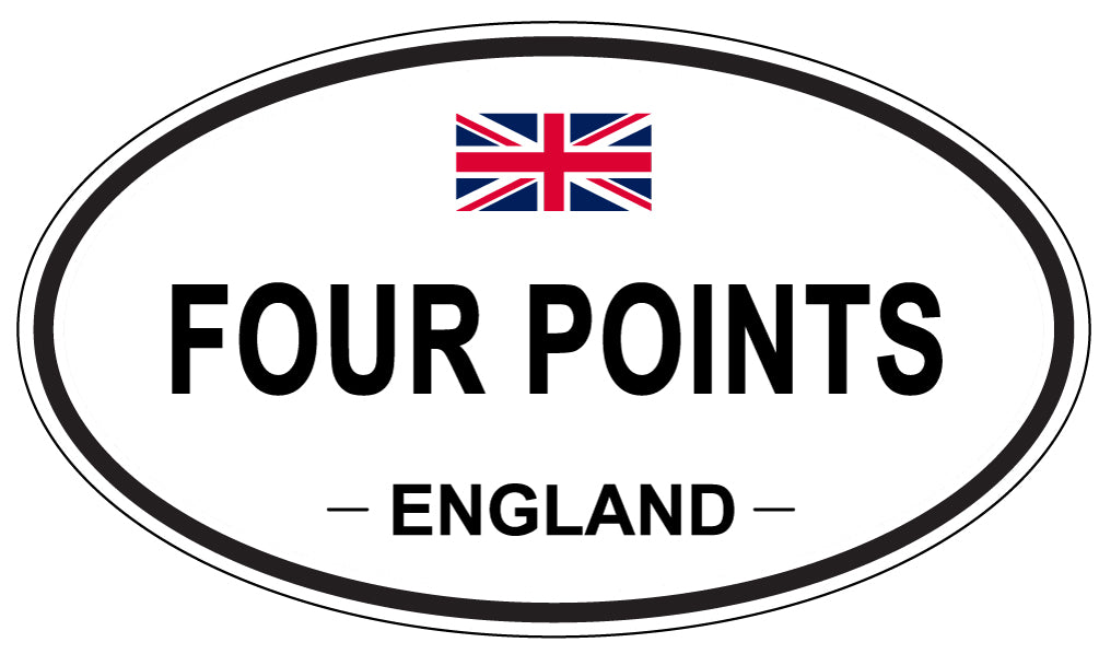 FOUR POINTS, England - Oval Magnet