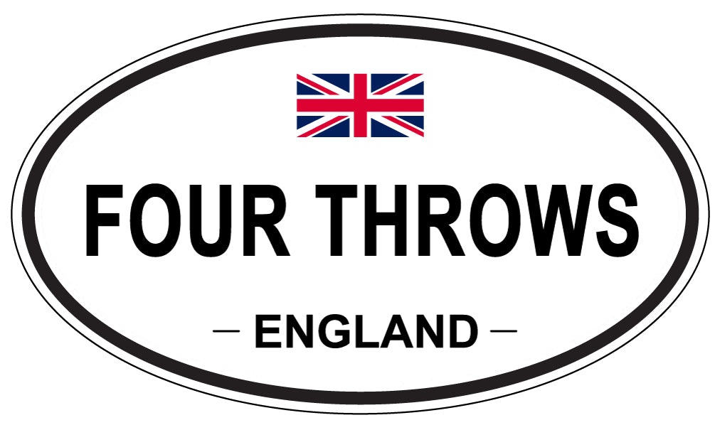 FOUR THROWS, England - Oval Magnet