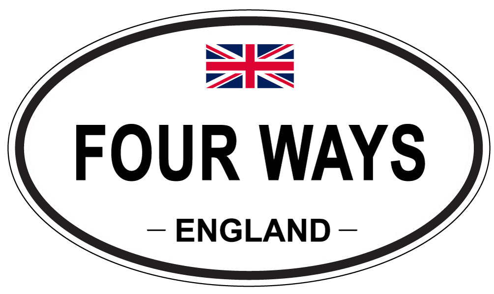 FOUR WAYS, England - Oval Magnet