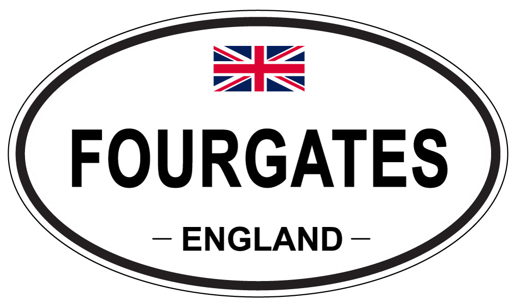 FOURGATES, England - Oval Magnet