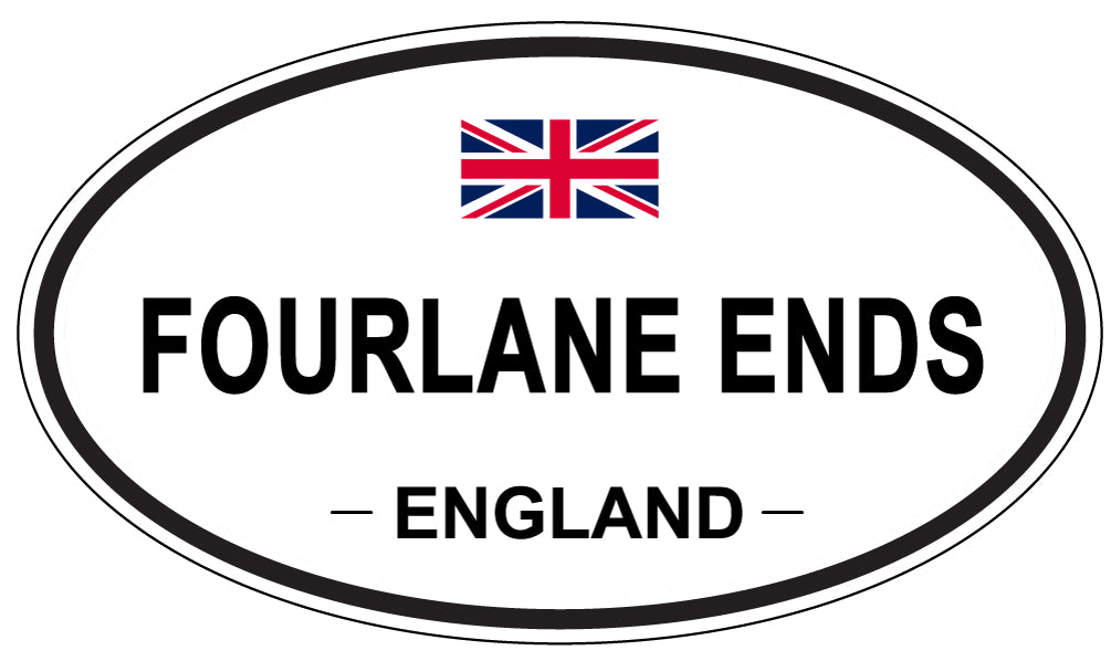 FOURLANE ENDS, England - Oval Magnet
