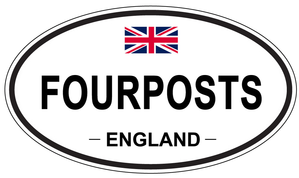 FOURPOSTS, England - Oval Magnet