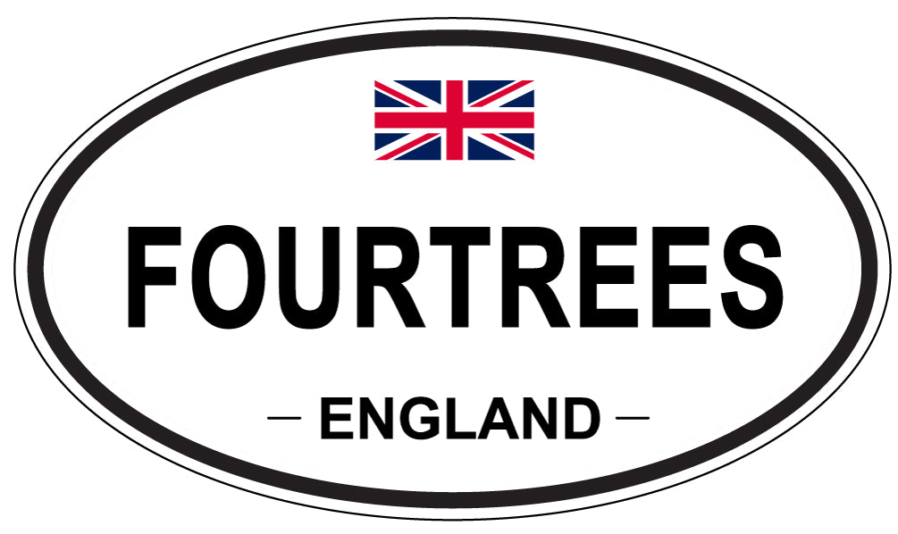 FOURTREES, ENGLAND - Oval Sticker