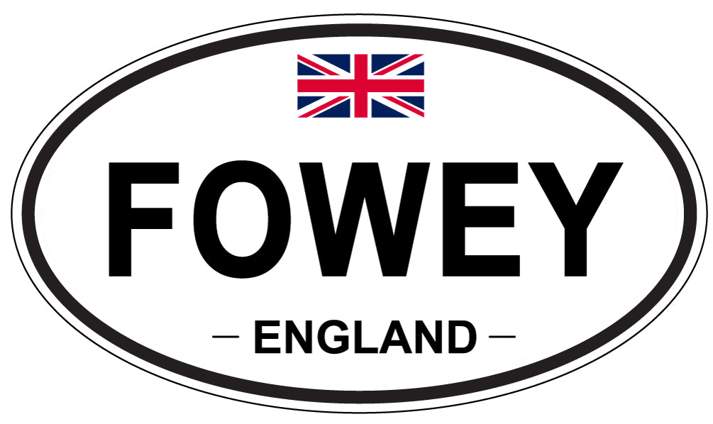 FOWEY, England - Oval Magnet