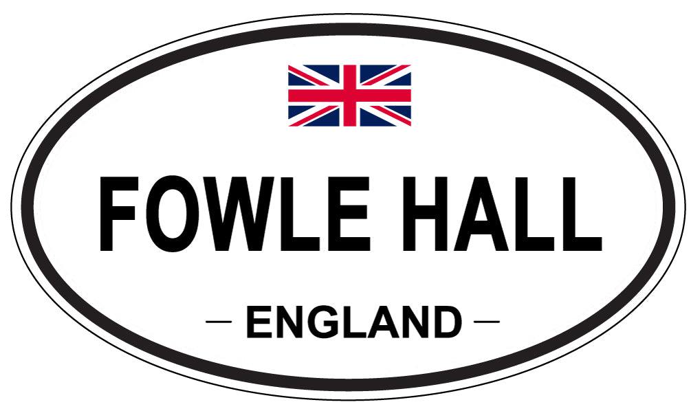 FOWLE HALL, England - Oval Magnet