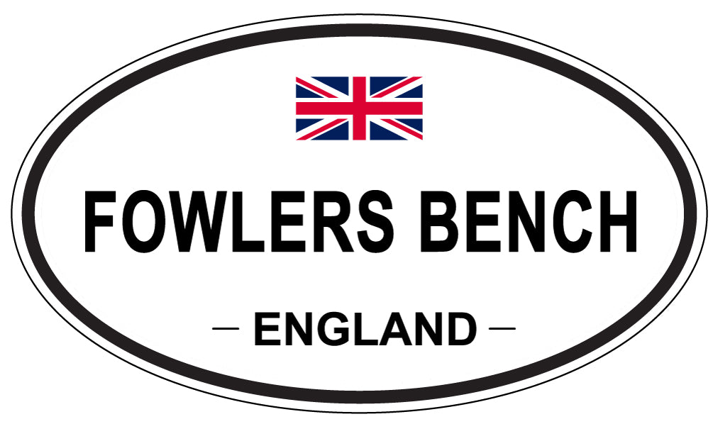 FOWLERS BENCH, England - Oval Magnet