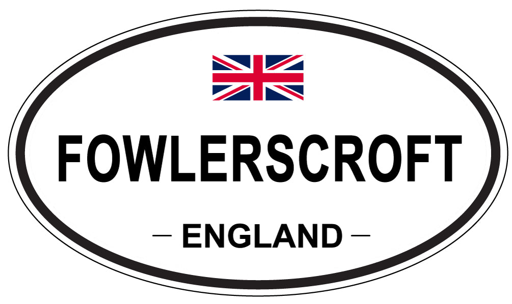FOWLERSCROFT, England - Oval Magnet