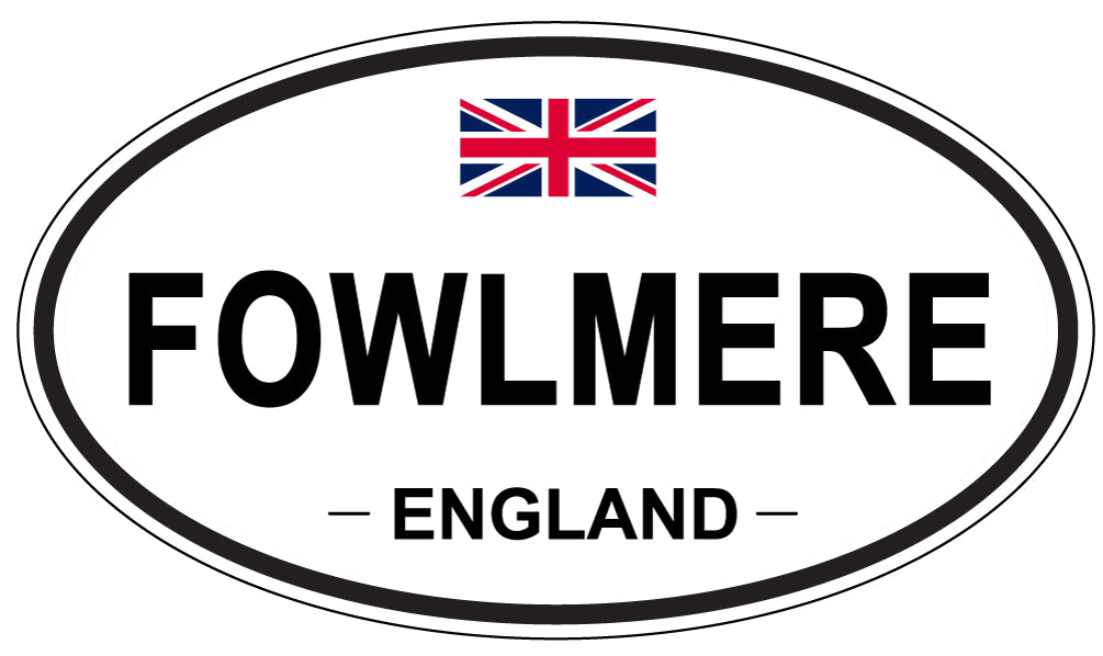 FOWLMERE, England - Oval Magnet