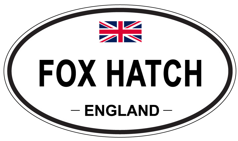 FOX HATCH, England - Oval Magnet