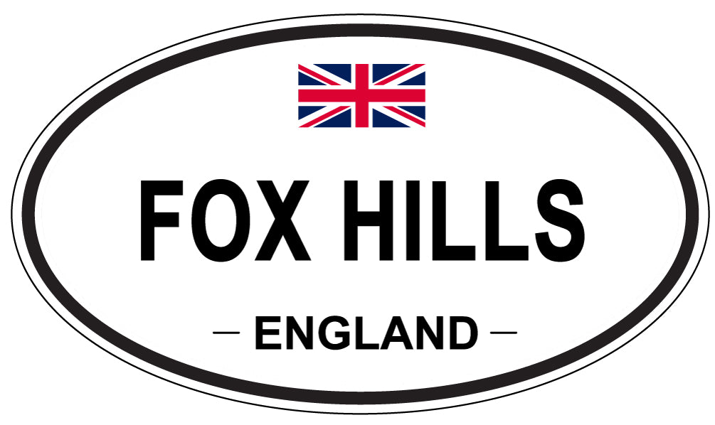 FOX HILLS, England - Oval Magnet