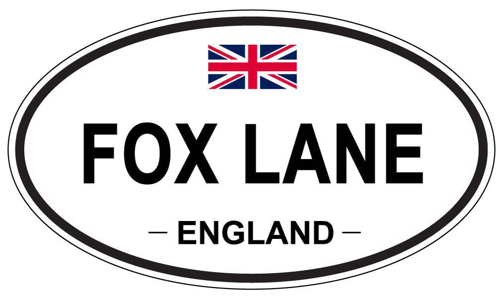 FOX LANE, England - Oval Magnet