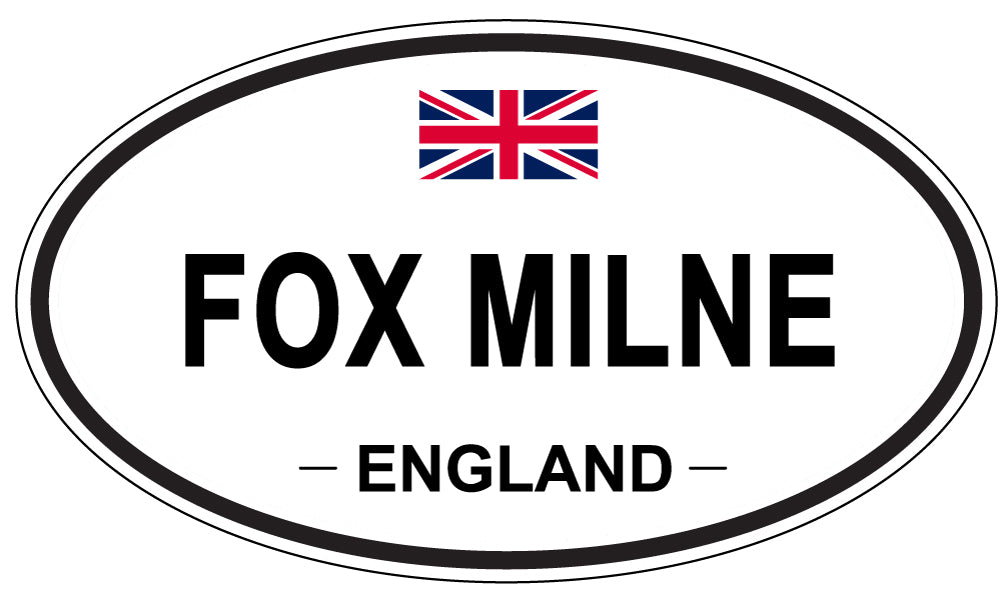 FOX MILNE, England - Oval Magnet