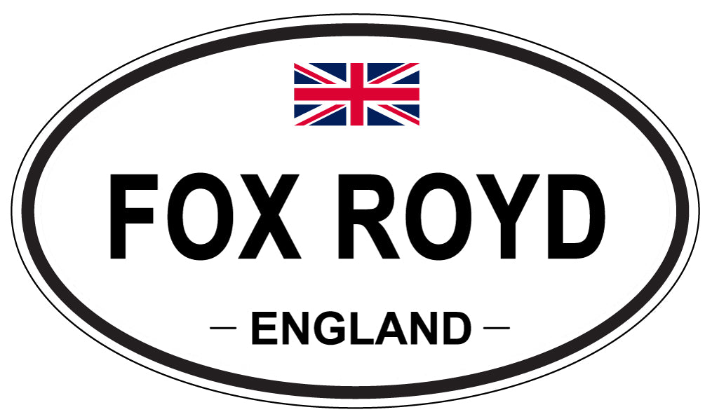 FOX ROYD, ENGLAND - Oval Sticker