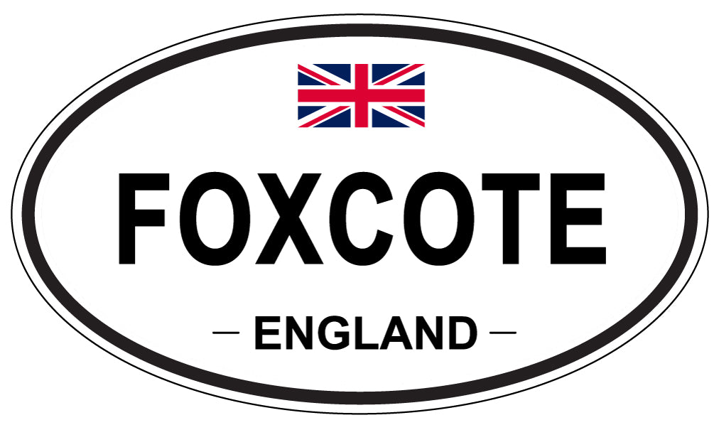 FOXCOTE, England - Oval Magnet