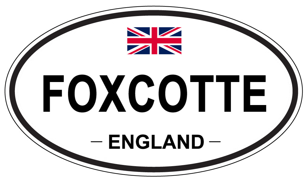FOXCOTTE, England - Oval Magnet