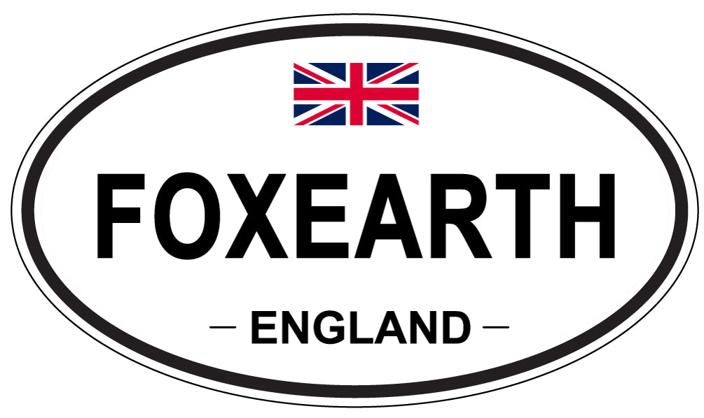FOXEARTH, ENGLAND - Oval Sticker