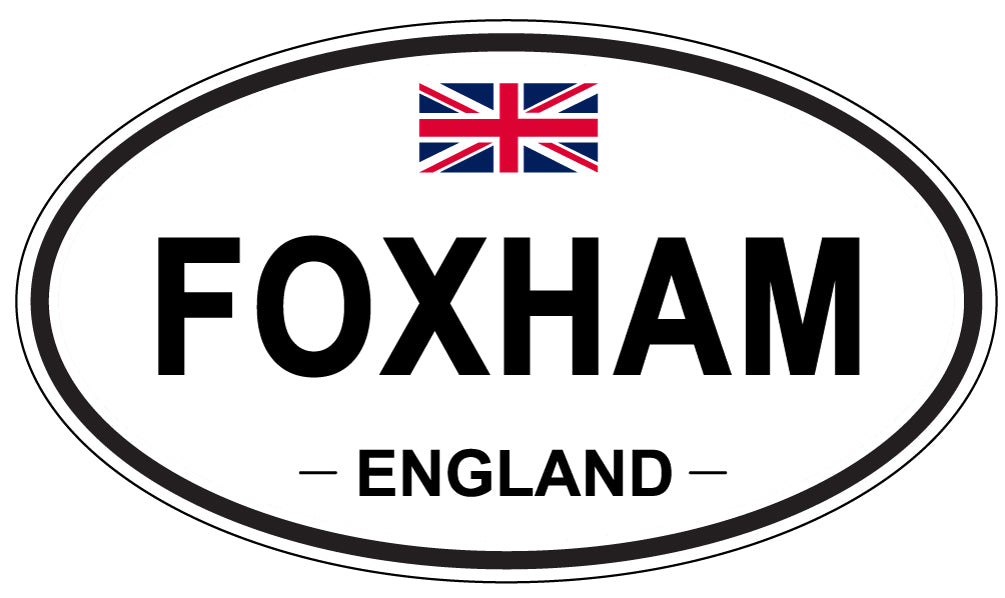 FOXHAM, England - Oval Magnet