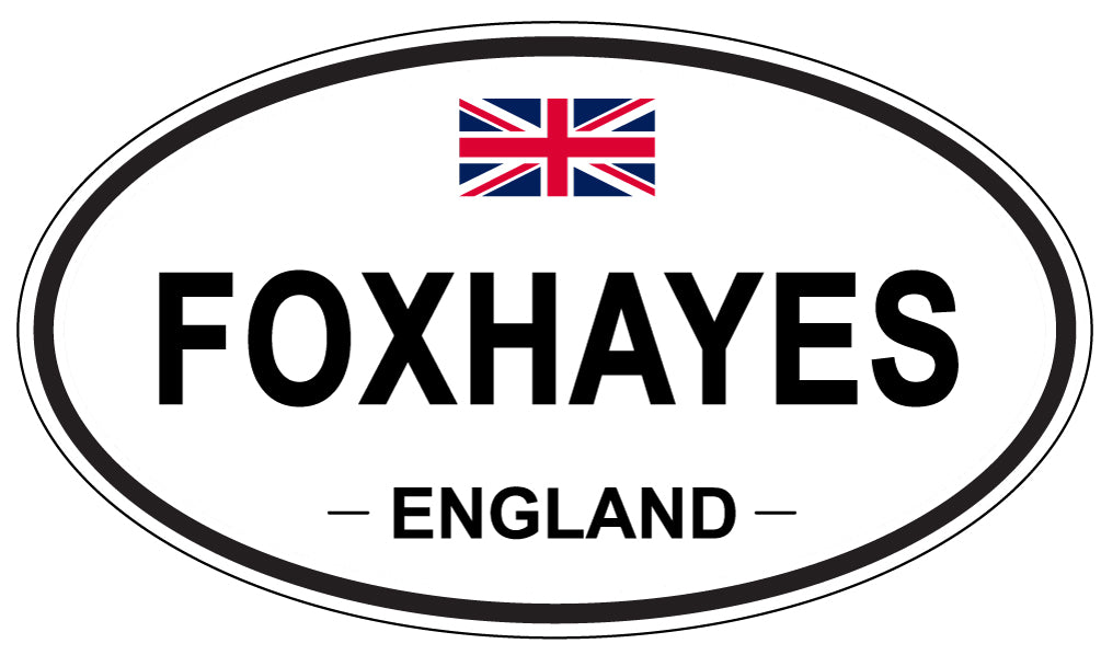 FOXHAYES, England - Oval Magnet