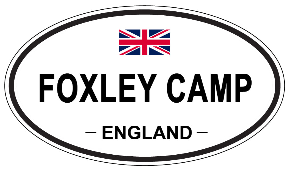 FOXLEY CAMP, England - Oval Magnet
