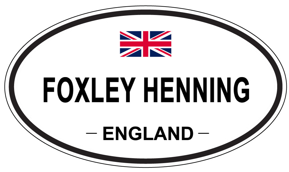 FOXLEY HENNING, England - Oval Magnet