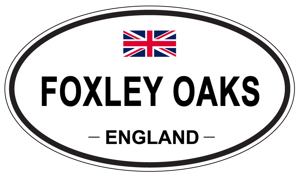 FOXLEY OAKS, England - Oval Magnet