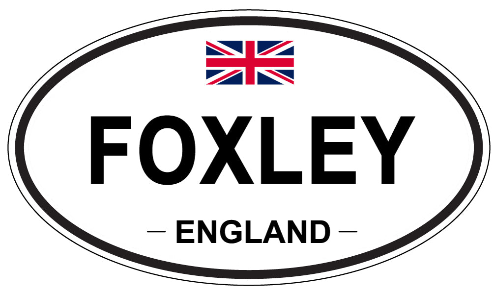 FOXLEY, England - Oval Magnet