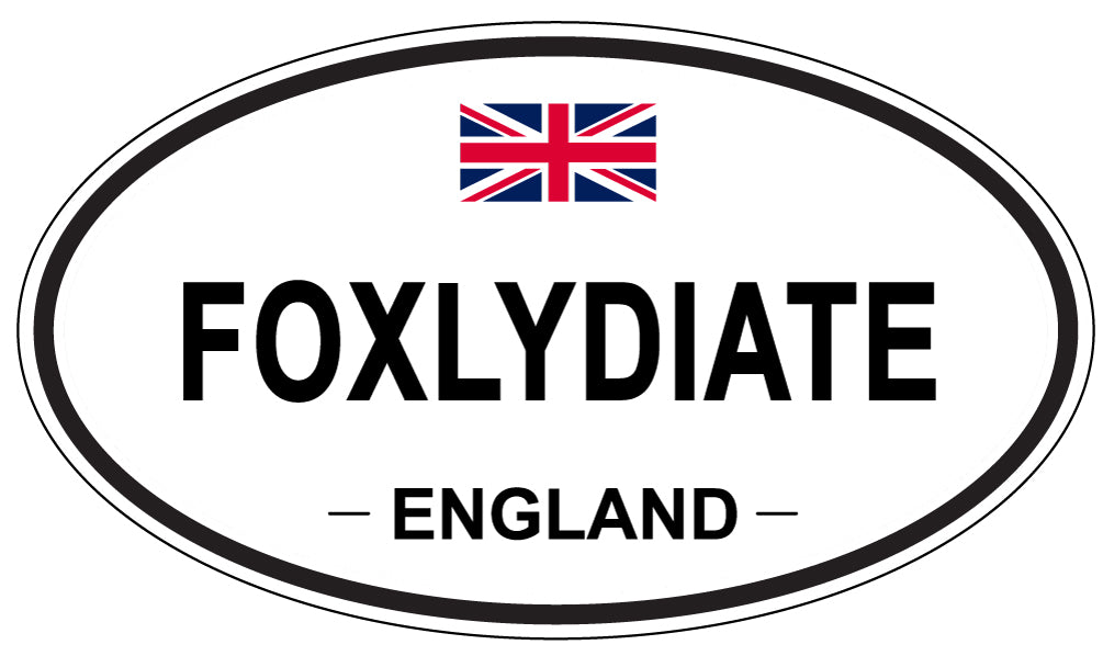 FOXLYDIATE, England - Oval Magnet